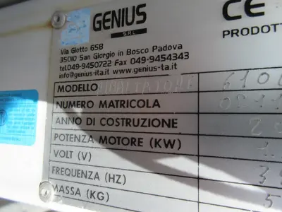USED 2011 GENIUS RIBALTATORE 61000119