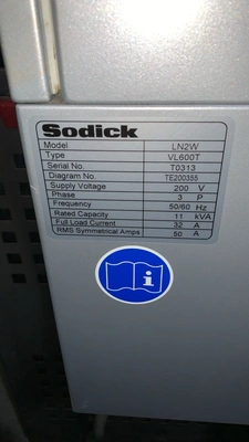 SODICK Wire Eroder, in excellent condition, 4000 hrs only, VIDEOS, POA