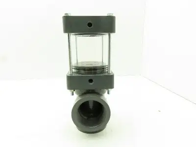 Plast-o-matic DA-200V-PV 2" Shutoff Valve PVC Double Action Pneumatic 2" NPT