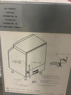 Manitowoc QY0134A Undercounter Commercial Ice Maker 115-120V