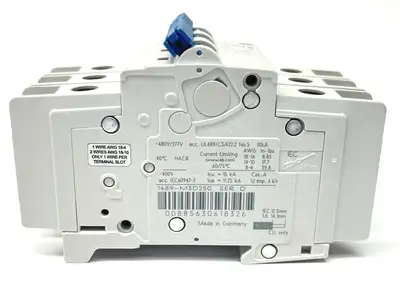 USED ALLEN-BRADLEY SER. D CIRCUIT BREAKER 25A 3-POLE D-CURVE
