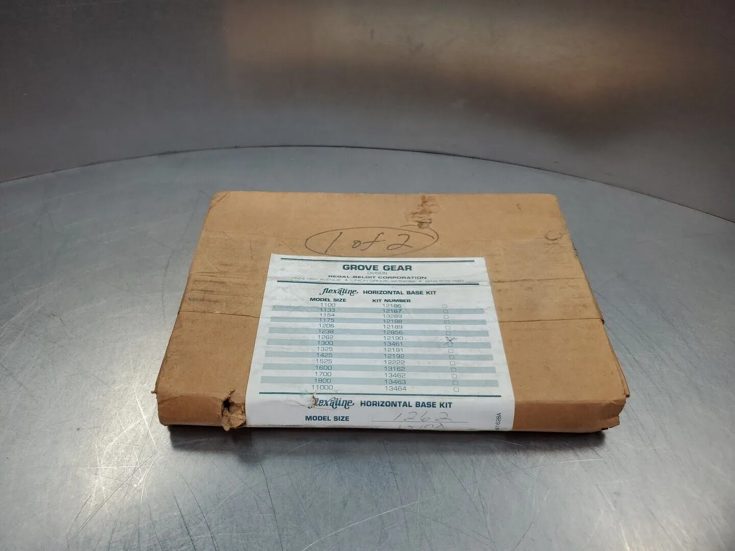Grove Gear FLEXALINE Kit#12190 (M#1262) Horizontal Base Kit. 4E-28