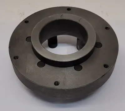 LATHE BACK PLATE D1-6 CAMLOCK, 6 PINS, 8.25” OD, 3.5” THROUGH HOLE ID