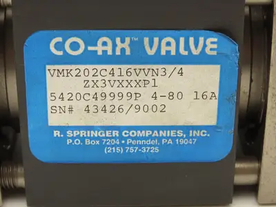 New | in-Stock COAX _UNKNOWN_ Valves/Fittings | Arrow Industrial #612830