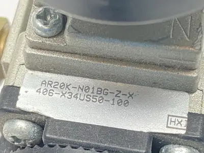 USED SMC PRESSURE REGULATOR W/ GAUGE