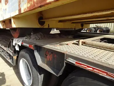 30 Ton 5th Wheel Industrial Yard Hard Tire Transport Trailer/Cart 31' Deck