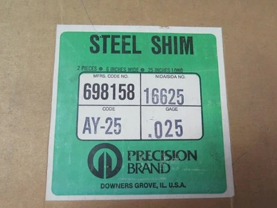 NEW Precision Brand Products, Inc. Does Not Apply