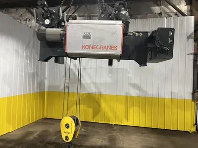 17.5 TON (2014) KONE-CRANES MODEL #CXT60410160P75GGN0S SINGLE GIRDER OVERHEAD CRANE HOIST & TROLLEY: STOCK #18634