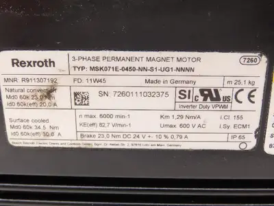 Used REXROTH _UNKNOWN_ Servo Motors Indiana US | Arrow Industrial #1316936
