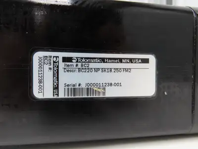 TOL-O-MATIC Rodless Pneumatic Band Cylinder 2" Bore 18.25" Stroke 100 PSI
