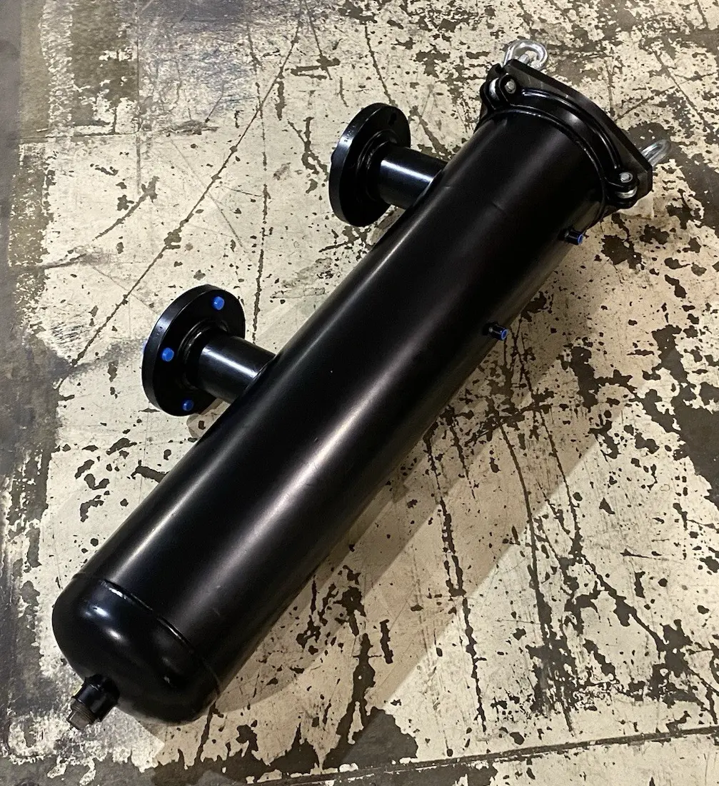 USED ROSEDALE PRODUCTS CARBON STEEL FILTER HOUSING STYLE 2