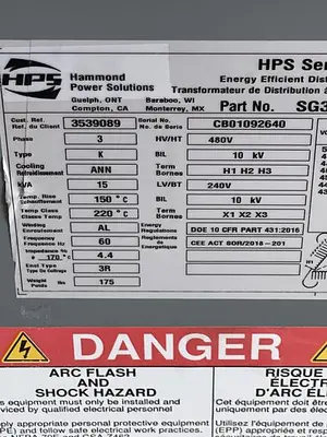 USED HPS HPS SG3C0015KD