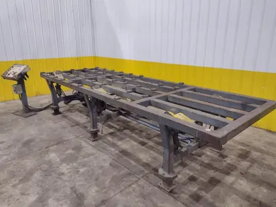 16' POWERED INFEED TABLE, USED FOR LOADING SHEETS IN A SHEAR / BRAKE: YOBRO #24335