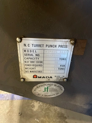 AMADA VIPROS 368 KING Turret Punches | SNL Machine Trader LLC (5)