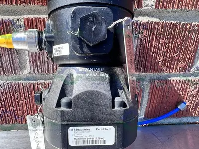 USED ITT PURE-FLO A208 DIAPHRAGM VALVES 90PSI 1" W/ ASCO VALVE POSITIONER