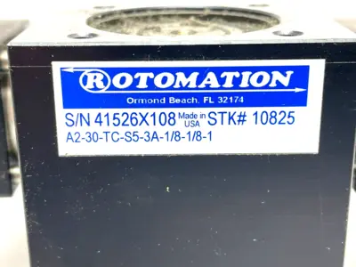 Used Rotomation Rotary Actuator Single Rack, 30 Degree Rotary Actuators Michigan US | Maverick Industrial Sales #1398821
