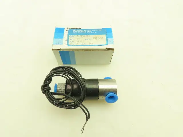 Honeywell Skinner B16DK1200 Solenoid Valve 3-Way (NC) 24VDC 200 PSI 1/8" NPT
