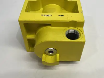 USED EMERSON NUMATICS LOCKOUT/SHUTOFF VALVE 3/8" IN/OUT 1/2" EXHAUST