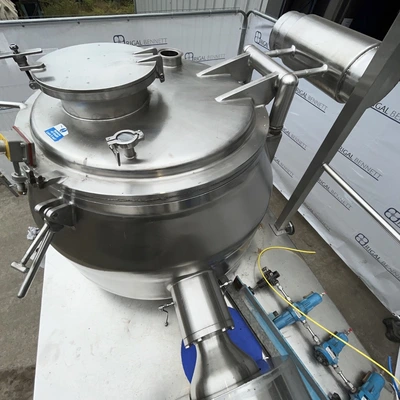 250L Calmic Euro-Vent S/S JKTD High Shear Mixer Granulator