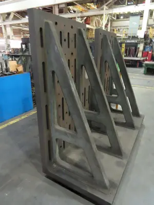 72" X 96" X 3" THICK ANGLE PLATE: STOCK #23548