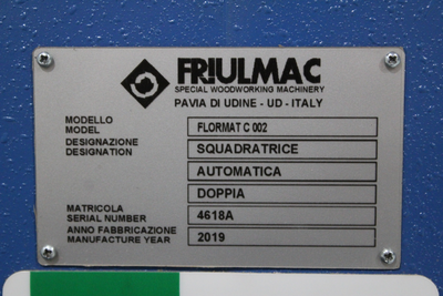 Friulmac Floormat C-002 Double End Cut-Off - 2019!