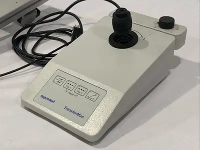 USED EPPENDORF TRANSFERMAN MICROMANIPULATOR JOYSTICK W/ MOTOR MODULE