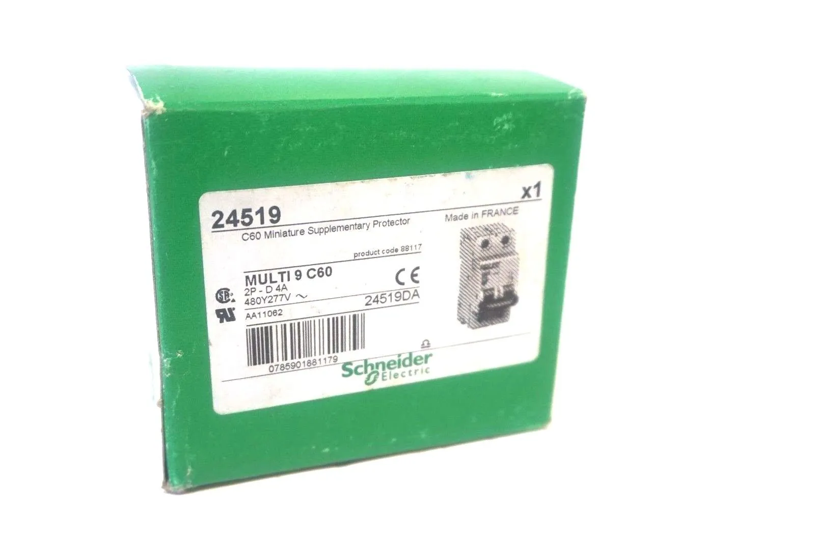 NEW SCHNEIDER ELECTRIC 24519 SUPPLEMENTARY PROTECTOR MULTI 9 C60