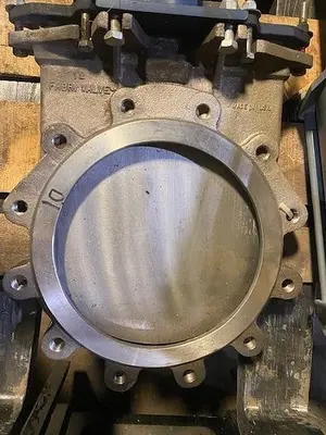 USED FABRI VALVE PNEUMATIC  KNIFE GATE VALVE