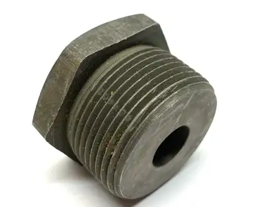 Hex Head Pipe Reducer Bushing Steel 1-1/4" NPT Male  x 3/8" NPT Female LOT OF 3 - New Other