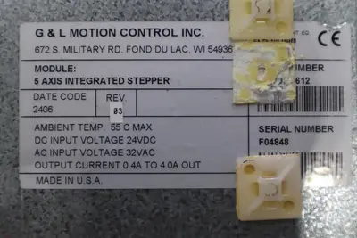 G & L MOTION CONTROL M.1302.7612 5-Axis Integrated Stepper 32Vac STOCK K-153-C