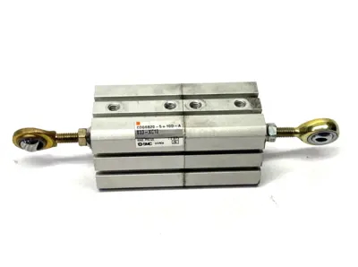 CDQSB20-5+10D-A933-XC10, CDQSB20-5+10D | SMC CDQSB20-5+10D-A933-XC10 Pneumatic Cylinder 20mm Bore, Dual Stroke 5mm & 10mm - Used
