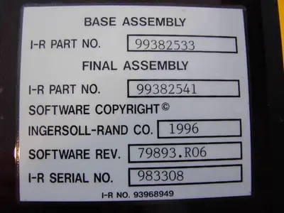 USED INGERSOLL RAND 99382533