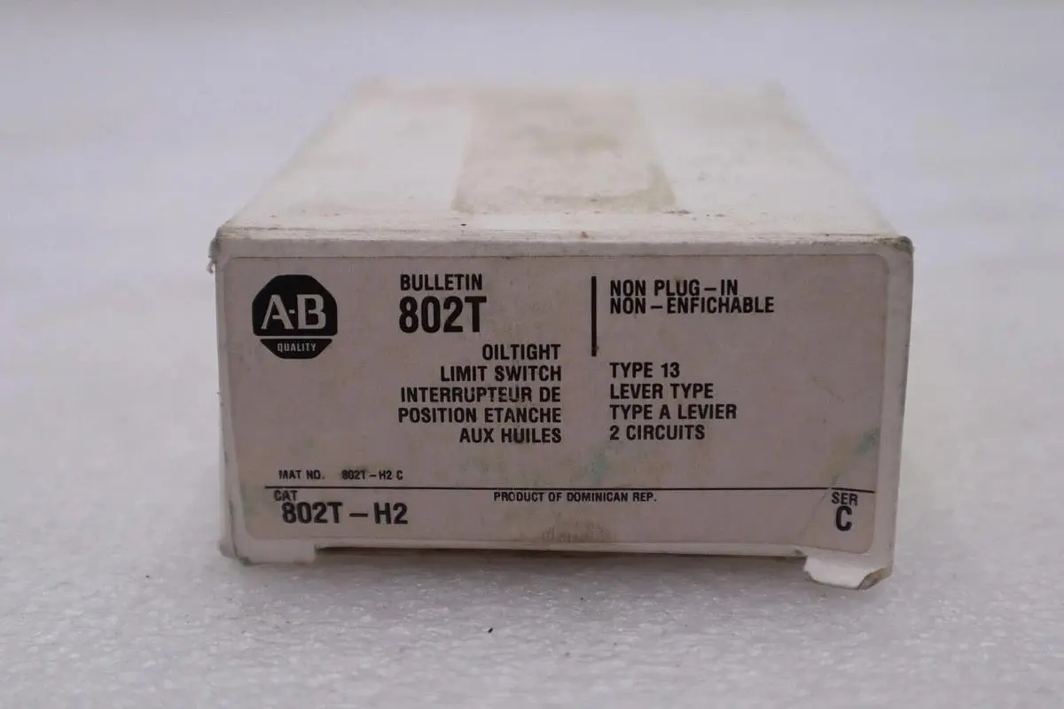 ALLEN-BRADLEY 802T-H2 SWITCH LIMIT OIL TIGHT SERIES C #K-2274