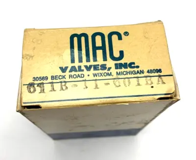 New | in-Stock Mac 611B-11-601BA Solenoid Valves Michigan US | Maverick Industrial Sales #1456771