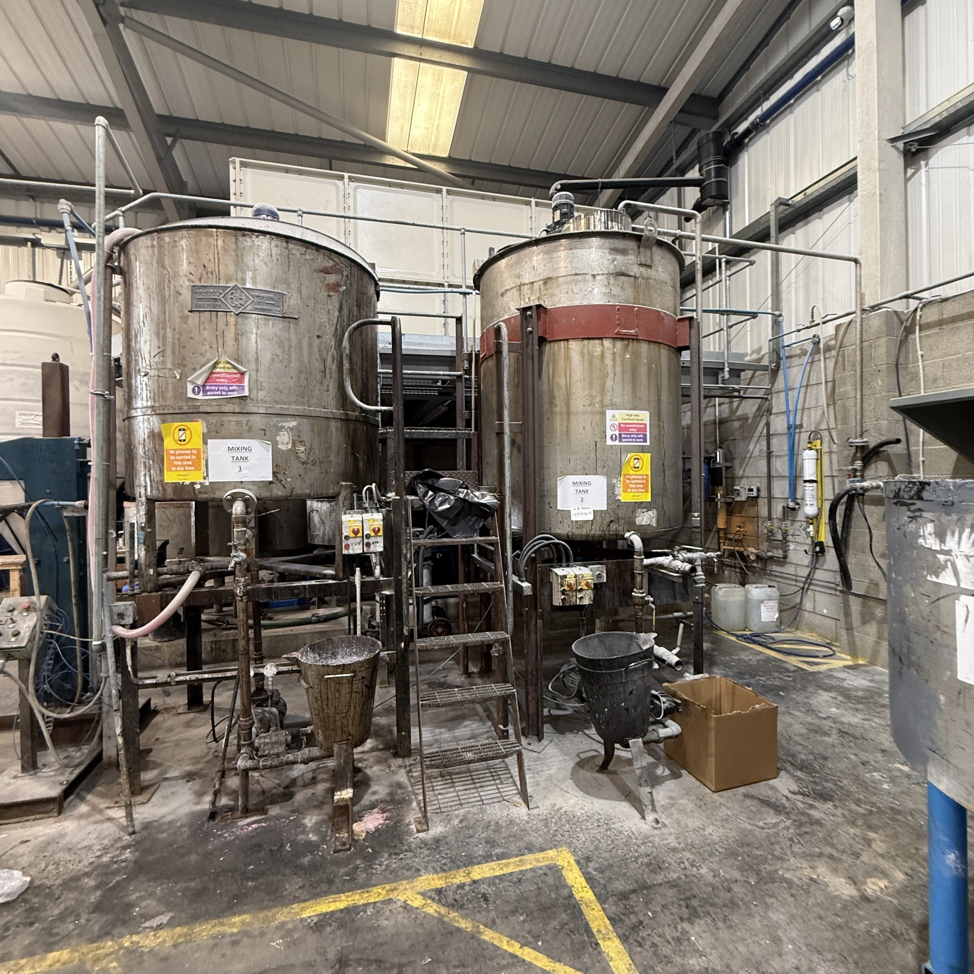 1,500L S/S water base liquid mixer