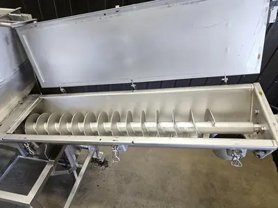 Used Screw Conveyor, 9” diameter x 108” long