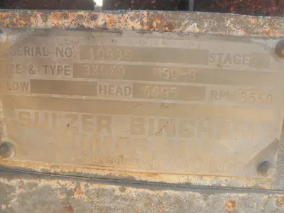 USED SULZER BINGHAM 3X6X9 MSD-B