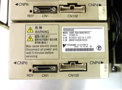 USED YASKAWA ELECTRIC SGDR-SDA140A01BY38