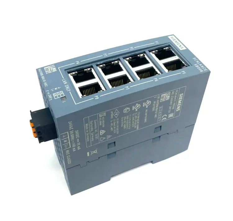 Used SIEMENS SCALANCE XB008 INDUSTRIAL ETHERNET SWITCH 8-PORT Relays & Switches | Maverick Industrial Sales #1111045