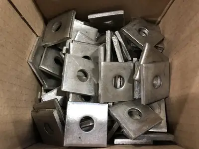 9/16" Stainless Steel Square Washer (Bag of 100)