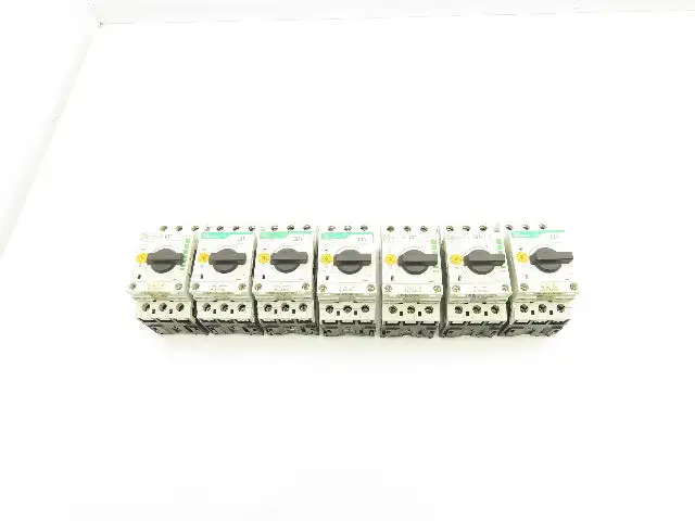 Moeller PKZM0-1 Circuit Breaker Motor Protector 1A 600VAC 3PH 1/2HP Lot Of 7