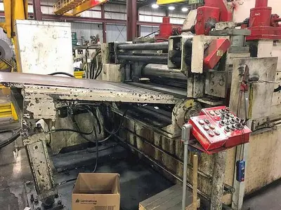 48" X .375" X 40,000 LB. BRANER/DELTA CUT TO LENGTH LINE (USED)