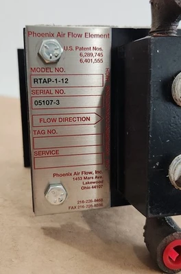 NEW Phoenix Air Flow Inc RTAP-1-12