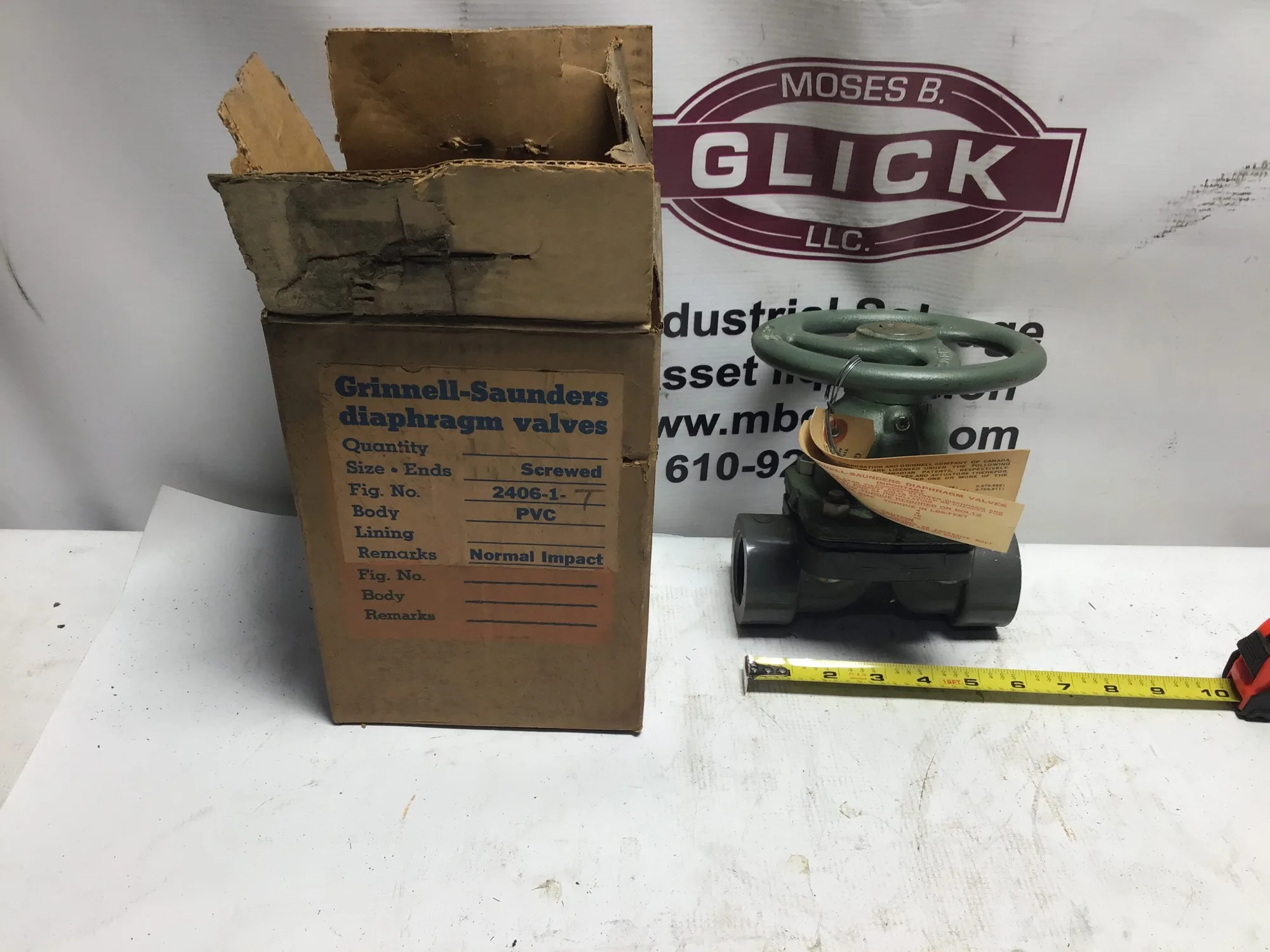 Grinnell Saunders Diaphragm New Threaded Valves 1 1/4″ Fig No. 24006-1-T