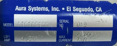 USED AURA SYSTEMS A101A0100 STEPPER MOTOR