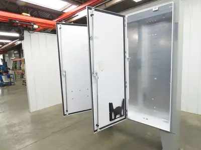 Hoffman A72X6112LPFTC Freestanding Electrical Enclosure 72x61x12" Dual Door