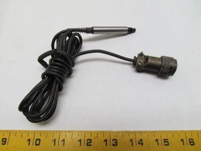 Moore 13660-1 Linear Transducer Probe Gauge Sensor w/ 5 Pin Female Plug