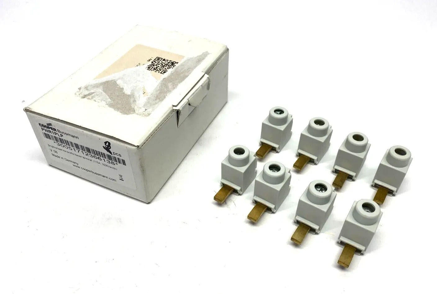 New | in-Stock Bussmann Comb Busbar, Low-Profile Feeder Terminal 115A LOT OF 8 Terminal Blocks Michigan US | Maverick Industrial Sales #1391276