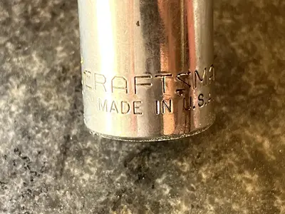 Vintage Craftsman SAE 11/16” Socket, -G-, 1/2 Drive, 12 Point, 47507 - USA 🇺🇸