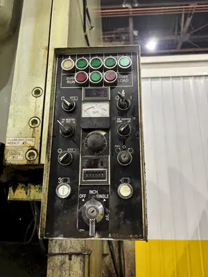 220 TON AIDA MODEL #NC1-200(2) GAP FRAME PRESS, WITH 9.84" STROKE: STOCK #22202